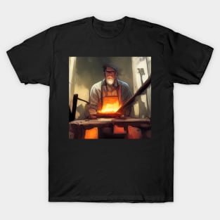 Blacksmith | Comics Style T-Shirt